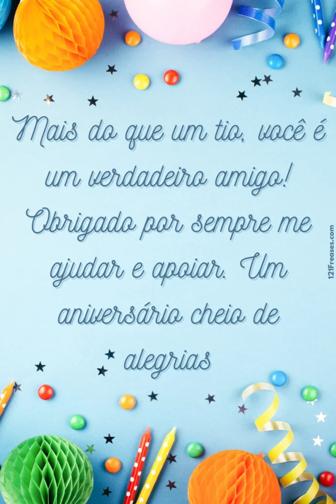 Texto De Aniversário Para Tio